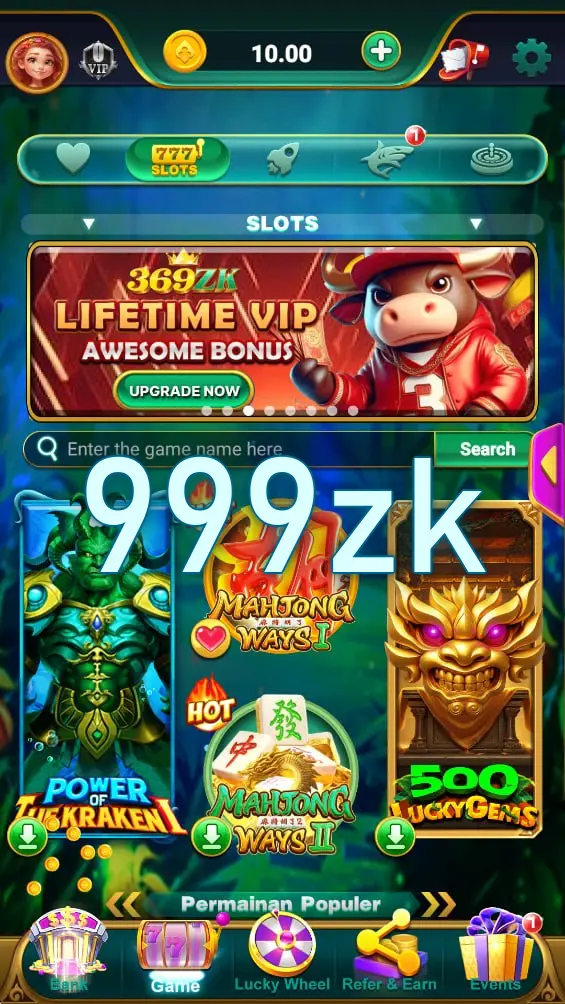 999zk Masuk