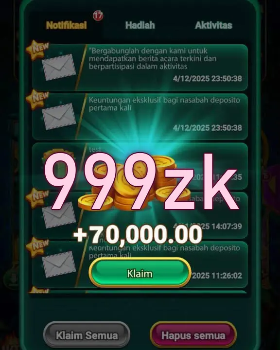 999zk Tangkapan Layar - APK Resmi